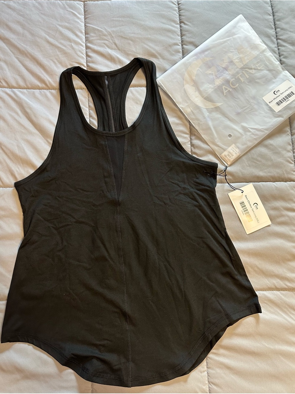ZYIA Women's Black Racerback Tank Top